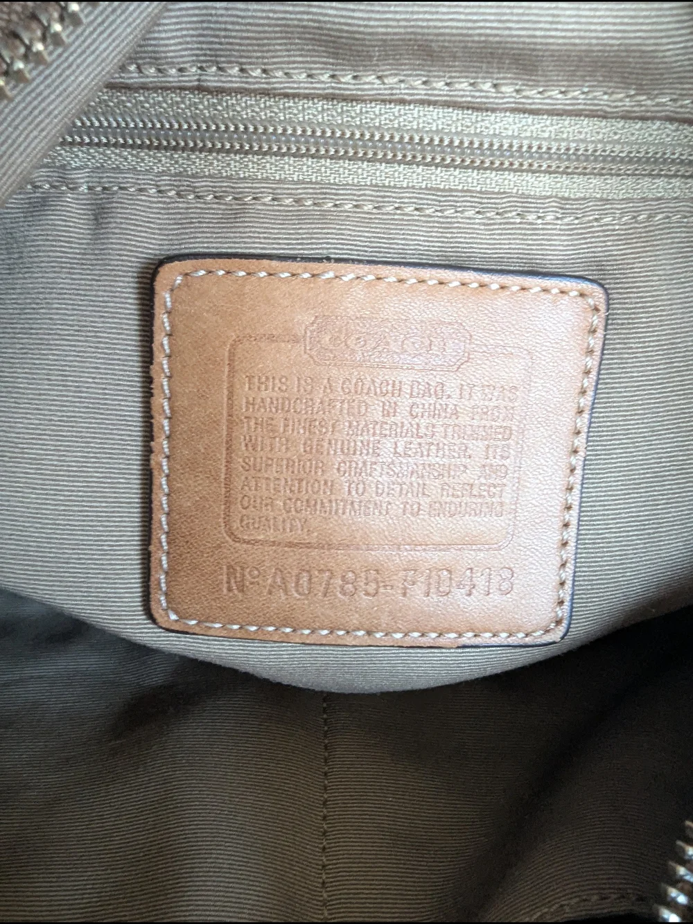 Coach material woven